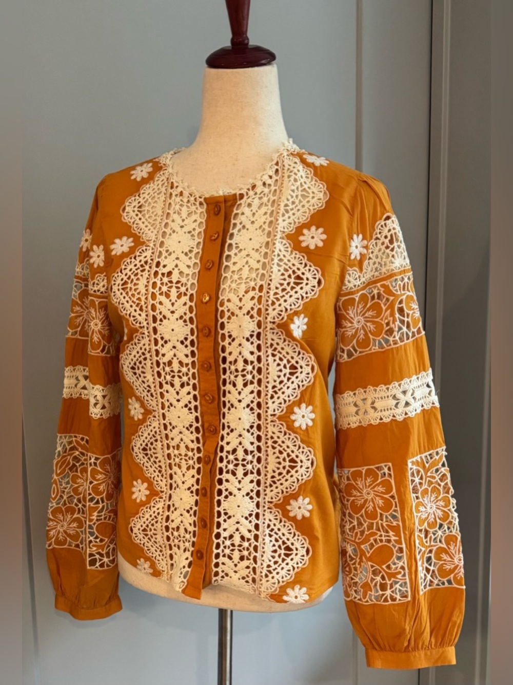 Johnny Was (Jade)  Ronnie Button Down Blouse - Picture 3 of 12